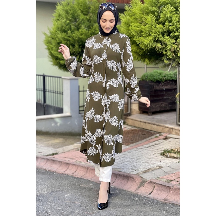 Moda Çizgi Desenli Tunik