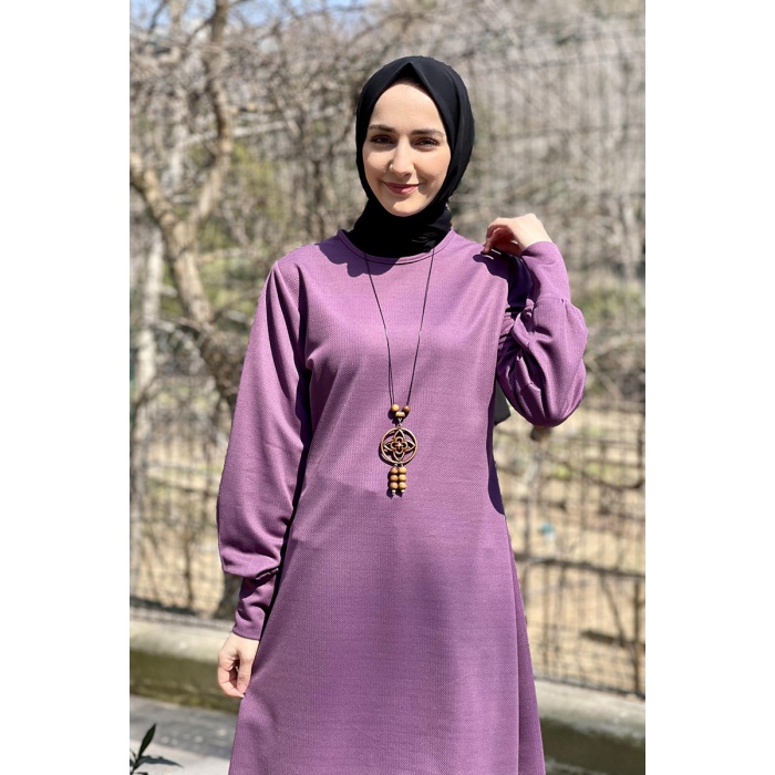 Moda Çizgi Desenli Tunik