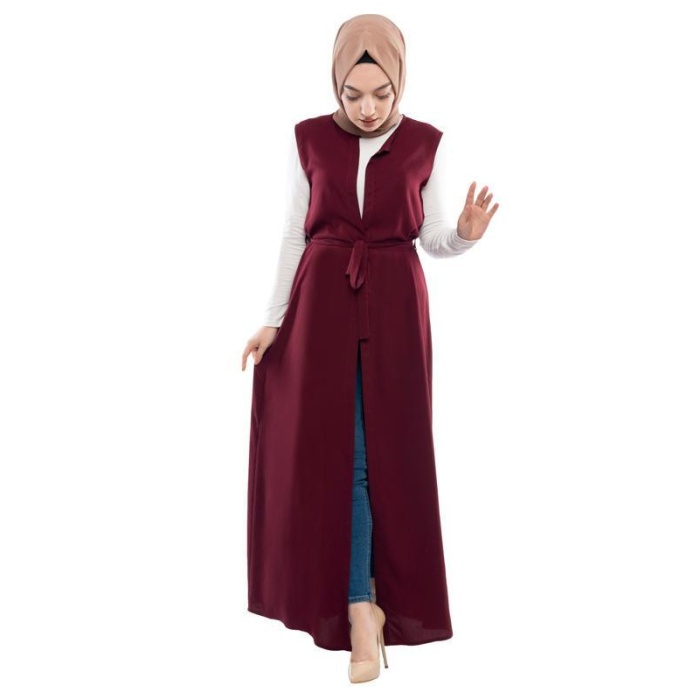 Moda Çizgi Yakalı Yelek