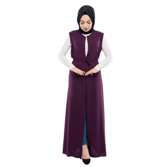 Moda Çizgi Yakalı Yelek