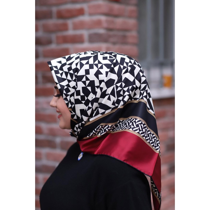 Moda Çizgi Desenli Eşarp