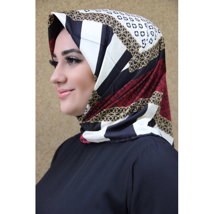 Moda Çizgi Desenli Eşarp