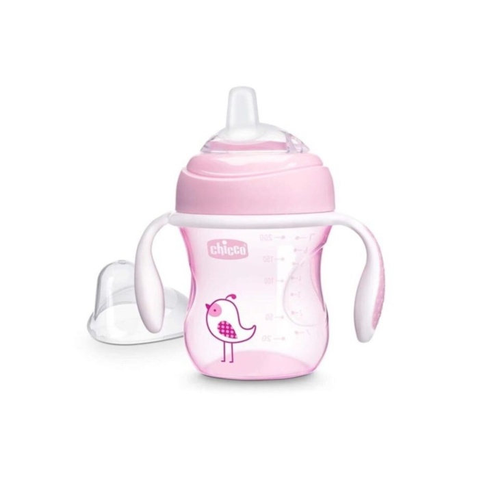 Chicco Yumuşak Uçlu Geçiş Bardağı 4+ Ay Kız 200 ml
