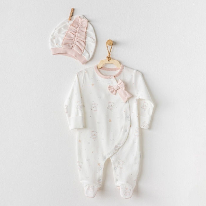 Andywawa AC24138 Ballerina Bebe Tulum Takım Ekru