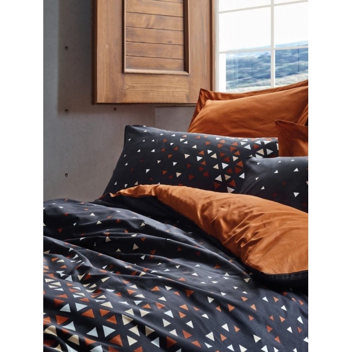 Cotton Box Dark Ranforce Nevresim Takımı Tek Kişilik Colin Tarçın