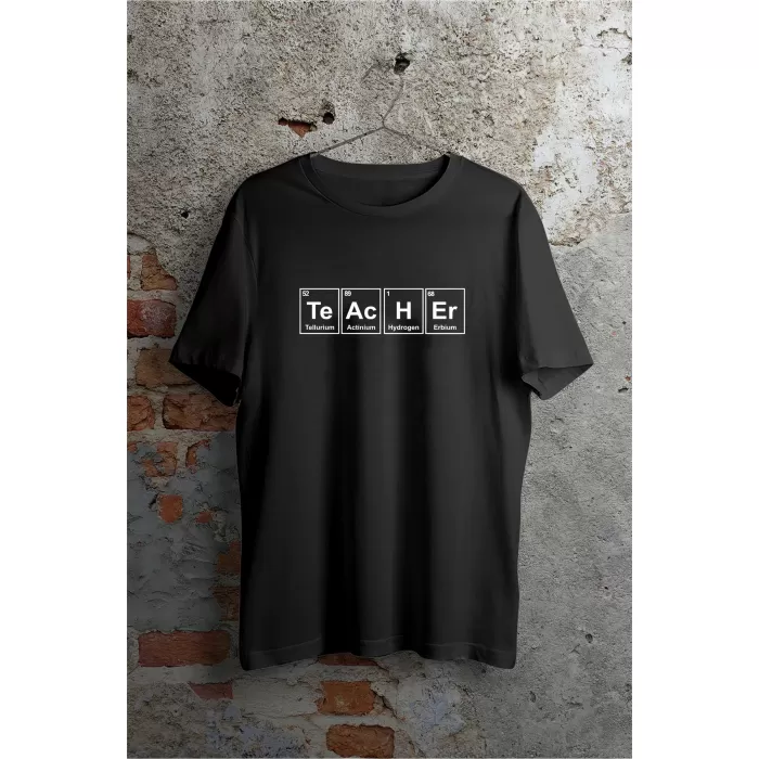 24 Kasım Öğretmenler Günü Baskılı Özel T-shirt - Siyah