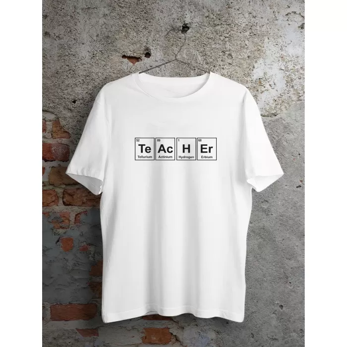 24 Kasım Öğretmenler Günü Baskılı Özel T-shirt - Beyaz