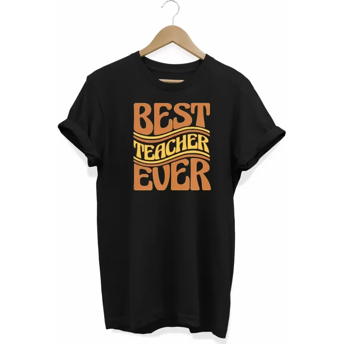 24 Kasım Öğretmenler Baskılı T-shirt - Siyah