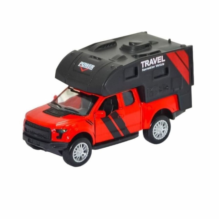 FY6022-12D -  Metal Çek Bırak Karavan Kırmızı