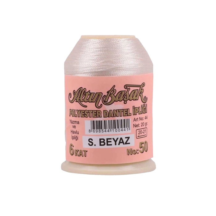 Altınbaşak Oya ve Dantel İpi 20 gr - Royaleks - No: Ş.BEYAZ