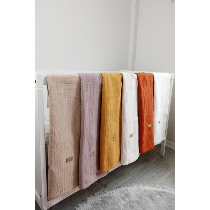 Bistyle Müslin Battaniye 120x120 Cm 70101 Taş