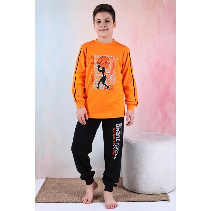 Kapitex 5181 Erkek Çocuk Uzun Kol Pijama Takımı