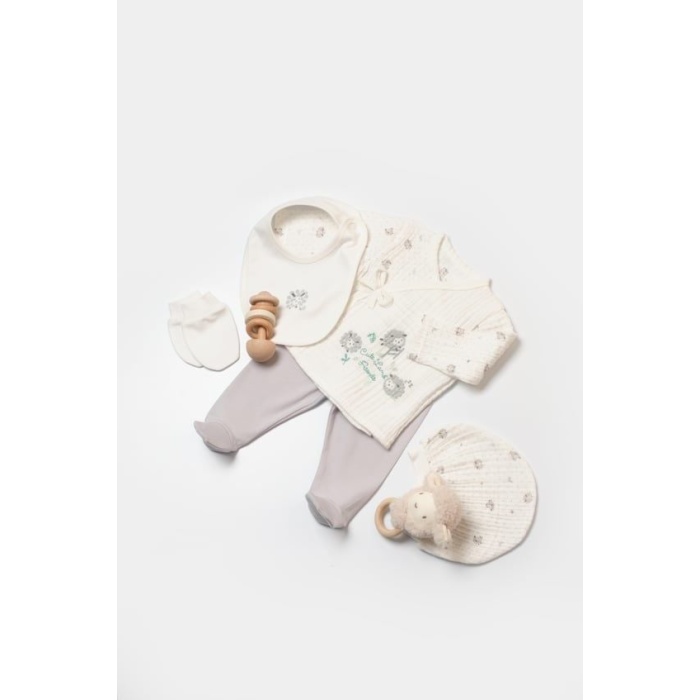 Bibaby Lamb Friends 5Li Hastane Çıkış Seti 62346 Gri