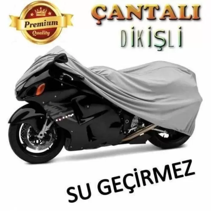 Motorsiklet Branda Miflonlu Su Geçirmez 4 Mevsim (125CC 150CC UYUMLU) - Gri