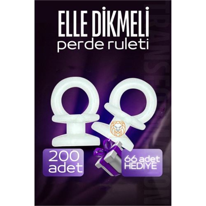 ModaCar Elle Dikmeli Perde Düğmesi Perde Ruleti 266 ADET