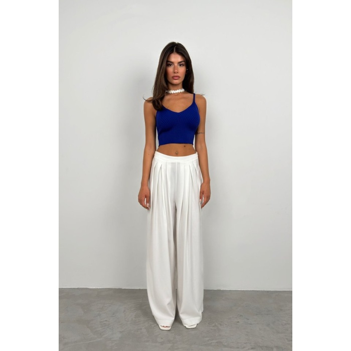V Yaka Crop Bluz