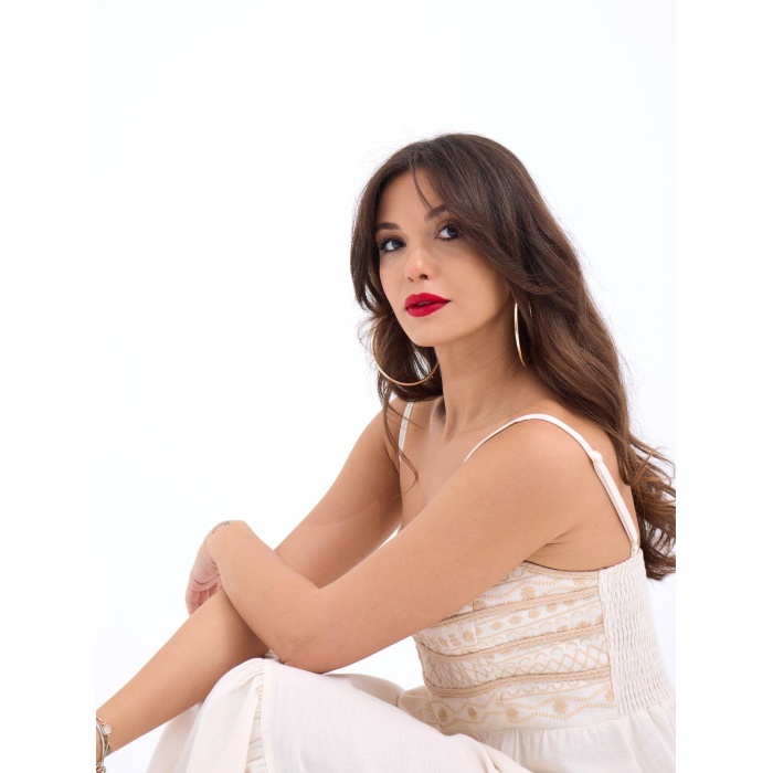 7114 ELBİSE-BEJ