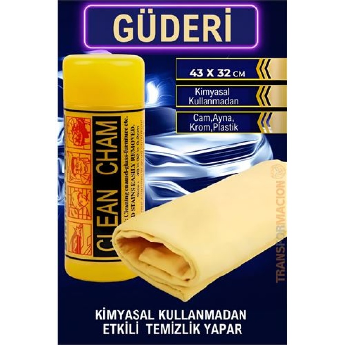 ModaCar Sentetik Güderi Bez 36x42 Cm Cam Krom Kaporta Ayna Bezi
