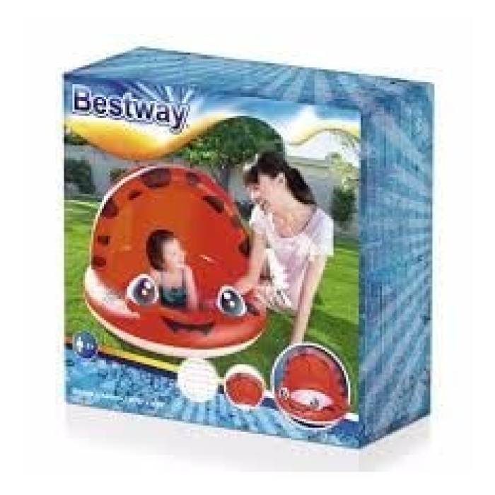 BESTWAY Gölgelikli Şişirilebilir Tabanlı Bebek Havuzu 52189 KIRMIZI
