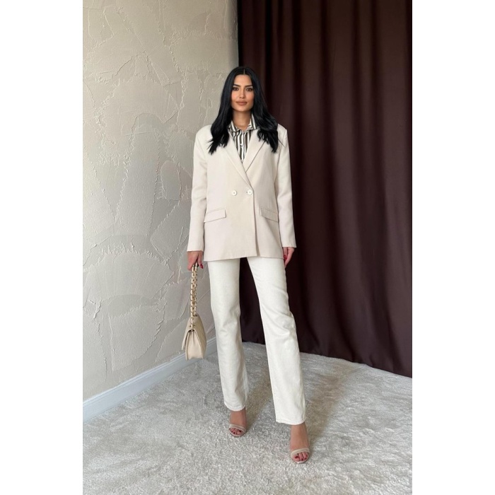 Bej Blazer Ceket