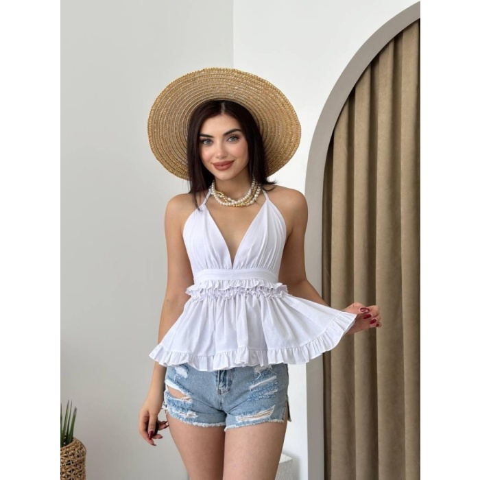 Agnes Sırt Detay Bluz