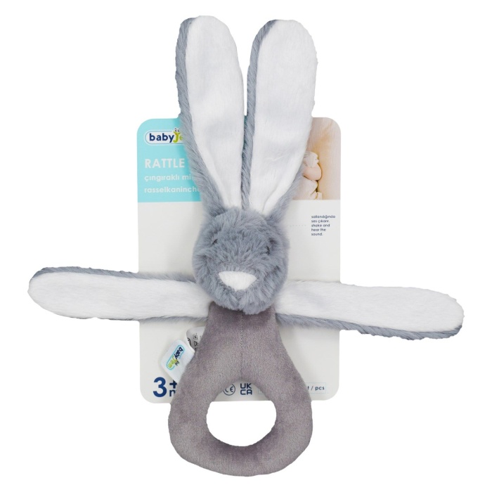  Jem Tutmalı Peluş Mini Tavşan 842 Gri