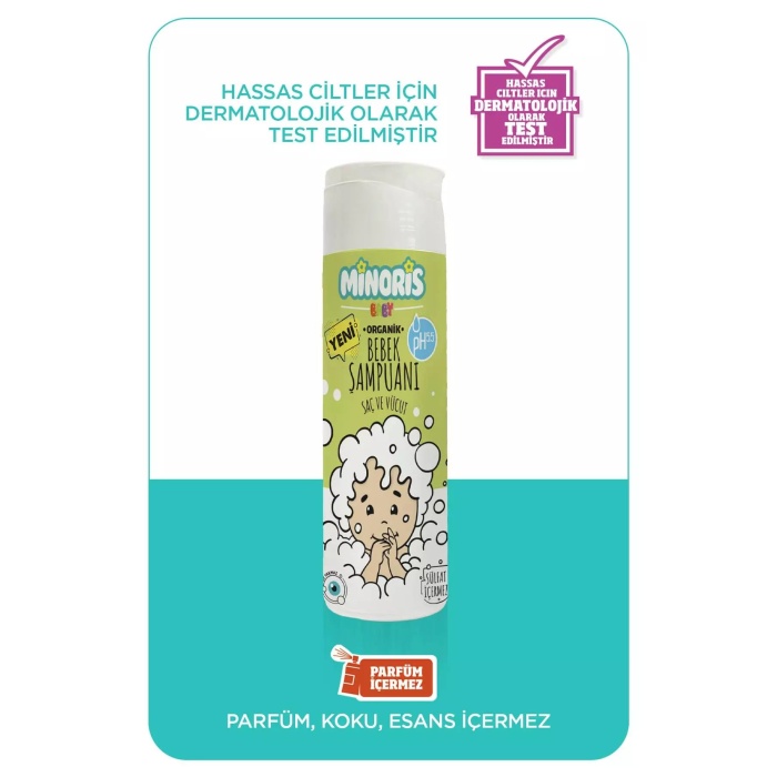     Organik Bebek Saç ve Vücut Şampuanı 200ml