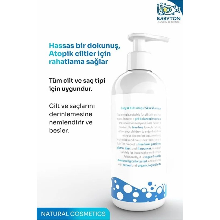  ton Atopik Cilt Hassas Saç ve Vücut Şampuanı 400ml