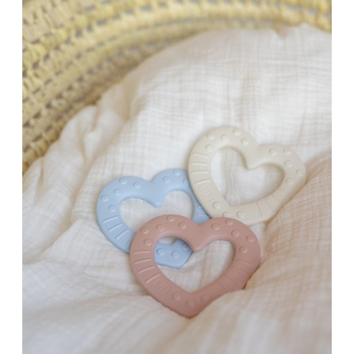 Bibs   Bitie Diş Kaşıyıcı Heart - Pink Plum