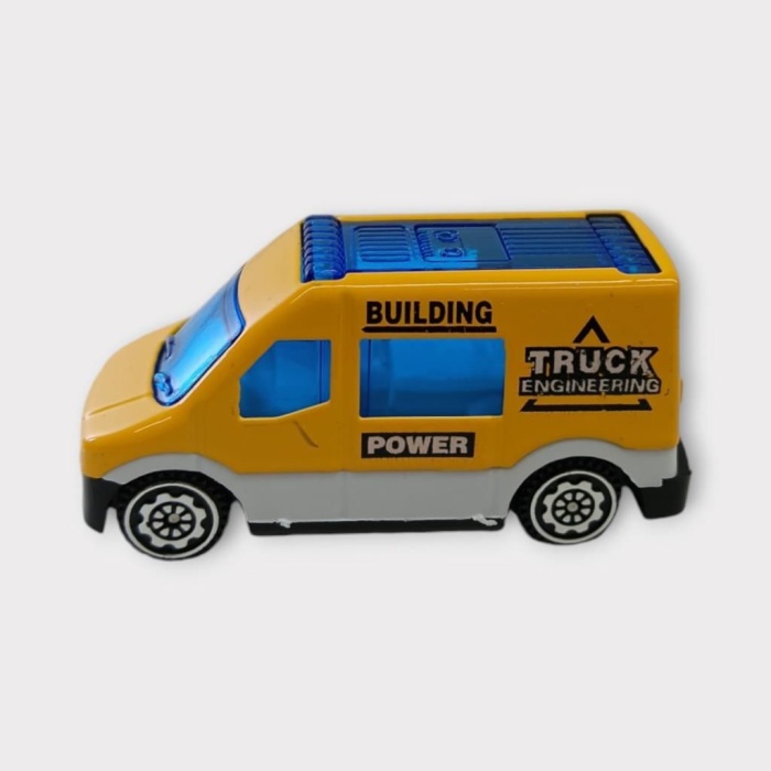 Küçük Metal İnşaat Araçları 7 cm - Minibüs