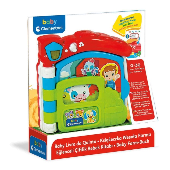   Clementoni Eğlenceli Çiftlik Bebek Kitabı 17652