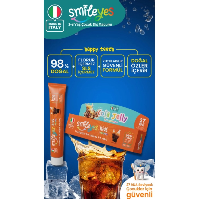 Smileyes Kids Diş Macunu 3-6 Yaş 50 ml Cola Jelly