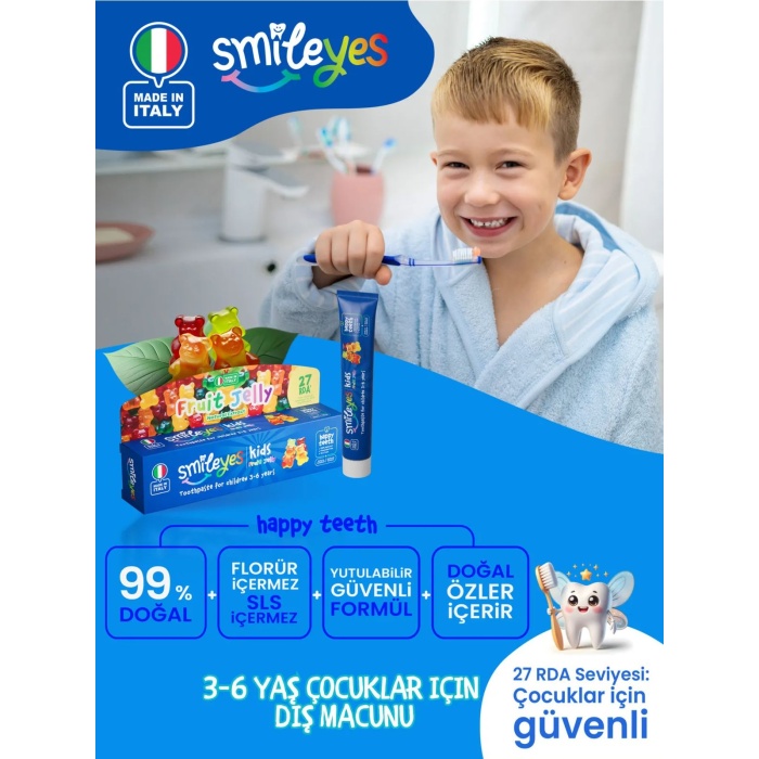 Smileyes Kids Diş Macunu 3-6 Yaş 50 ml Fruit Jelly