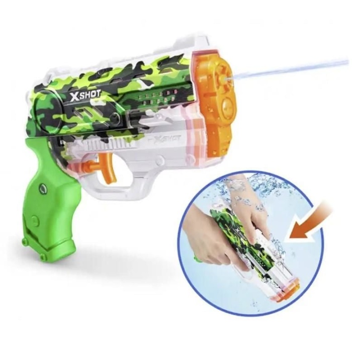X-SHOT Su Tabancası - Hızlı Doldurma Fonksiyonlu - Yeşil