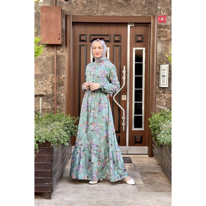 Moda Çizgi Tesettür Elbise