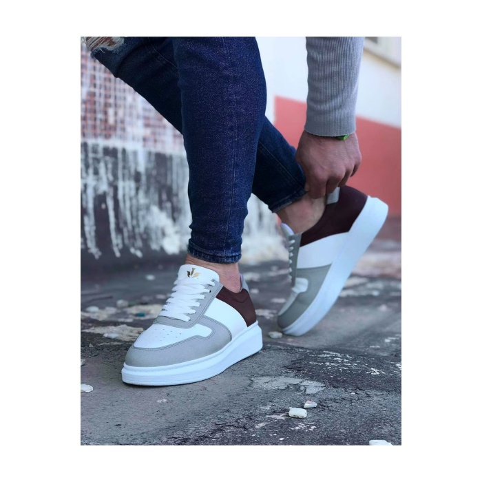     Beyaz Taba Erkek Casual Ayakkabı