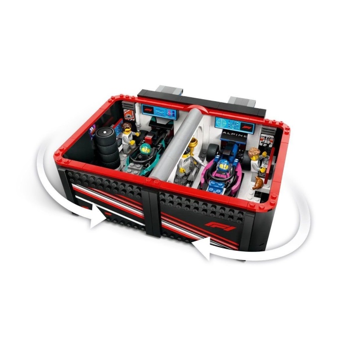 60444 Lego City F1 Garajı ve Mercedes-AMG ve Alpine Arabaları 678 parça +7 yaş