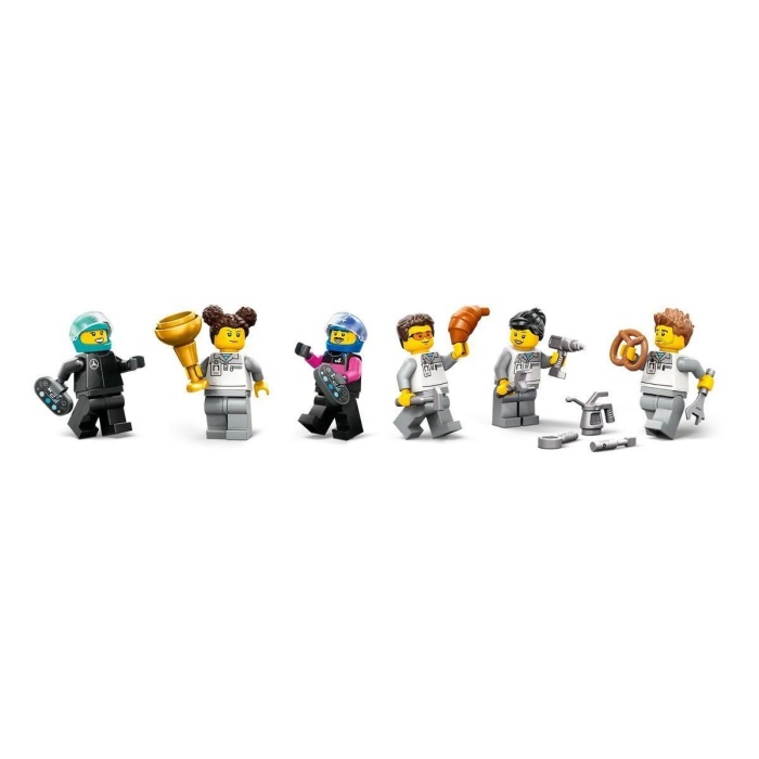 60444 Lego City F1 Garajı ve Mercedes-AMG ve Alpine Arabaları 678 parça +7 yaş
