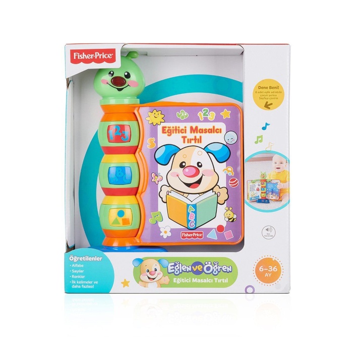 N3835  - ® Eğlen ve Öğren Eğitici Masalcı Tırtıl / Türkçe / +6 ay