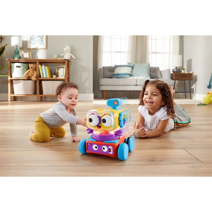 HCK43  - ® 4ü1arada Eğlenceli Robot, Türkçe-İngilizce, +6 ay