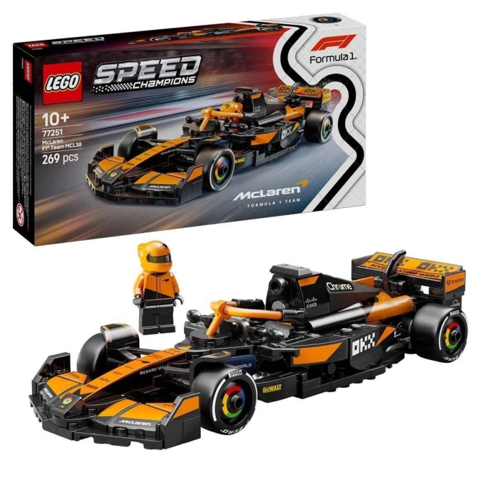 77251   Speed Champ.McLaren F1 Team MCL38 Yarış Arabası 269 parça +10 yaş