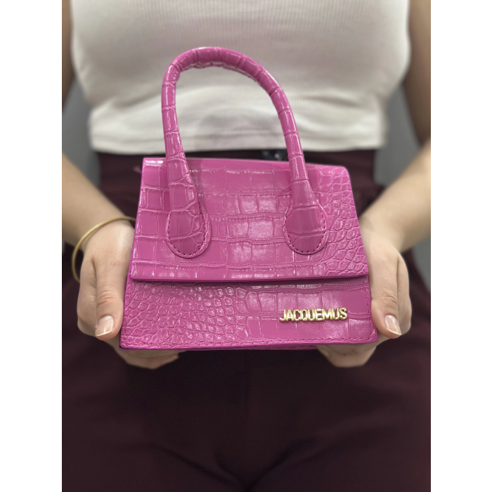 Luxe pembe cilt çanta