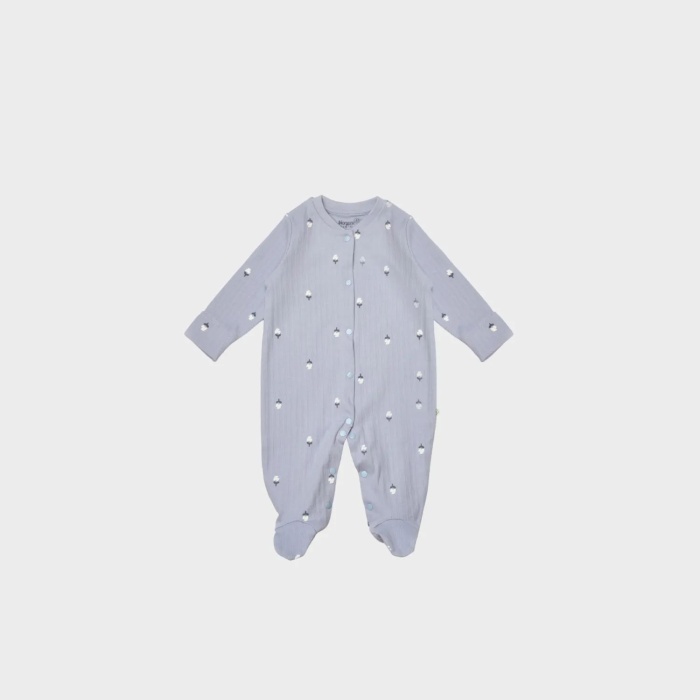 Bibaby Biorganic Love Floral 10 Parça Hastane Çıkış Seti 63243 Ekru Lila