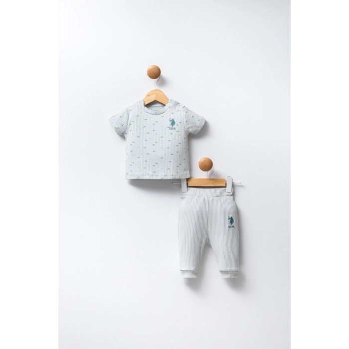 U.S Polo Bebek 2Li Takım USB2311 Su Yeşili