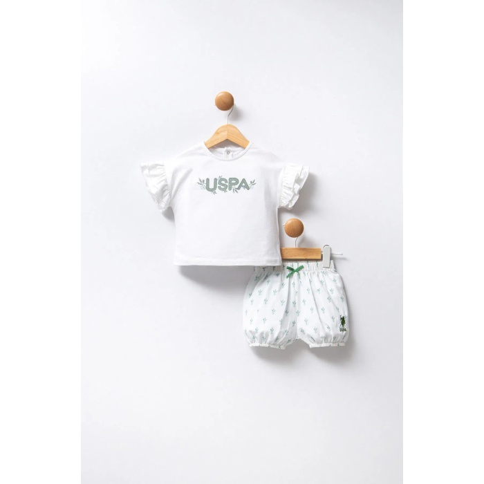 U.S Polo Bebek 2Li Takım USB2442 Beyaz