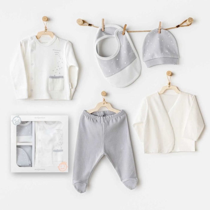 Andywawa AC25700 Mommys Little Star 5Li Hastane Çıkışı Ekru