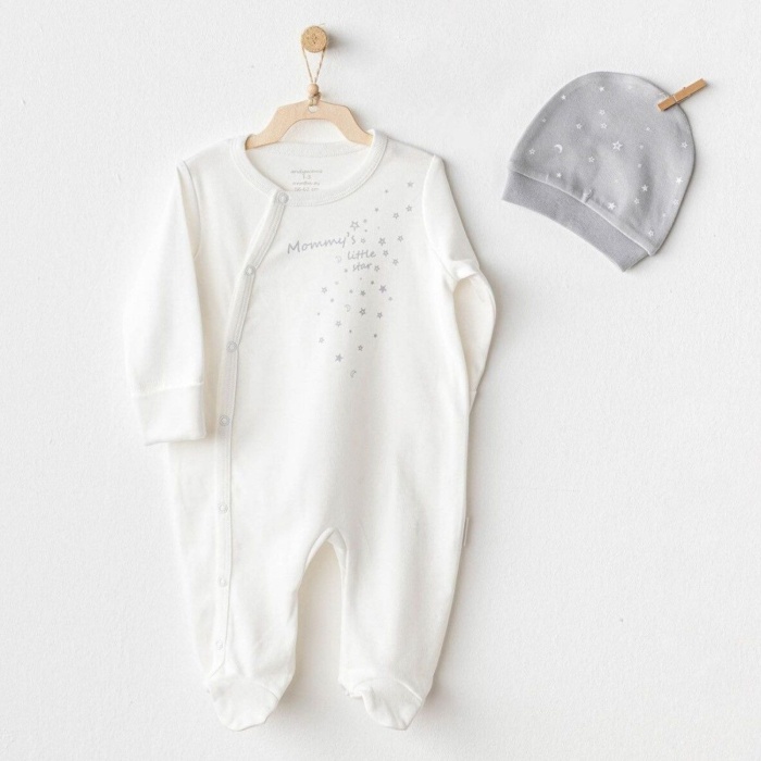 Andywawa AC25705 Mommys Little Star Tulum Takım Ekru