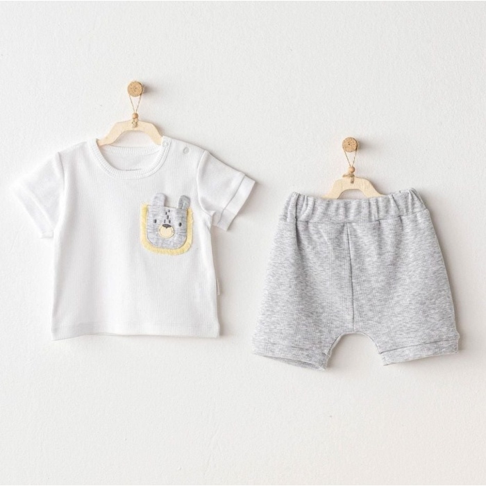 Andywawa AC25812 Little King 2Li Bebe Takım Grey