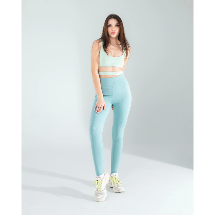 Mint Fitilli Push Up Toparlayıcı Spor Tayt