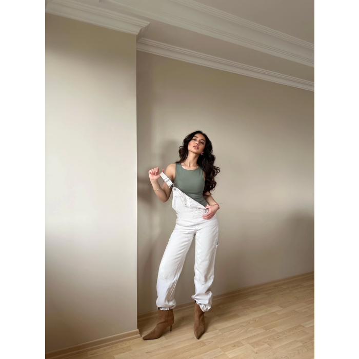 Halter Yaka Antrasit Bodysuit